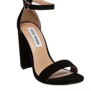 Steve Madden Black Ankle Strap Heels